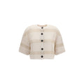 Beige Cotton Cardigan