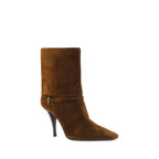 Brown Calf Leather Bos Taurus High Heel Boots