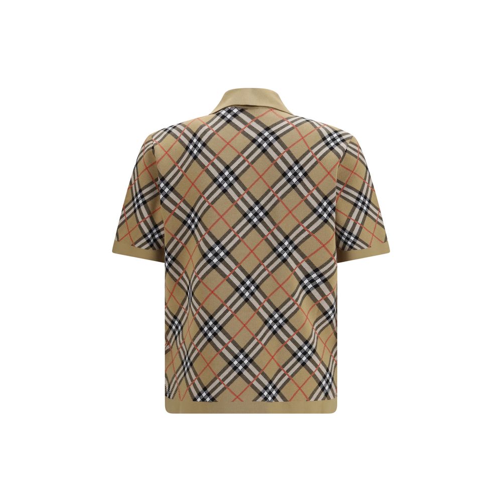 Beige Cotton Polo Shirt