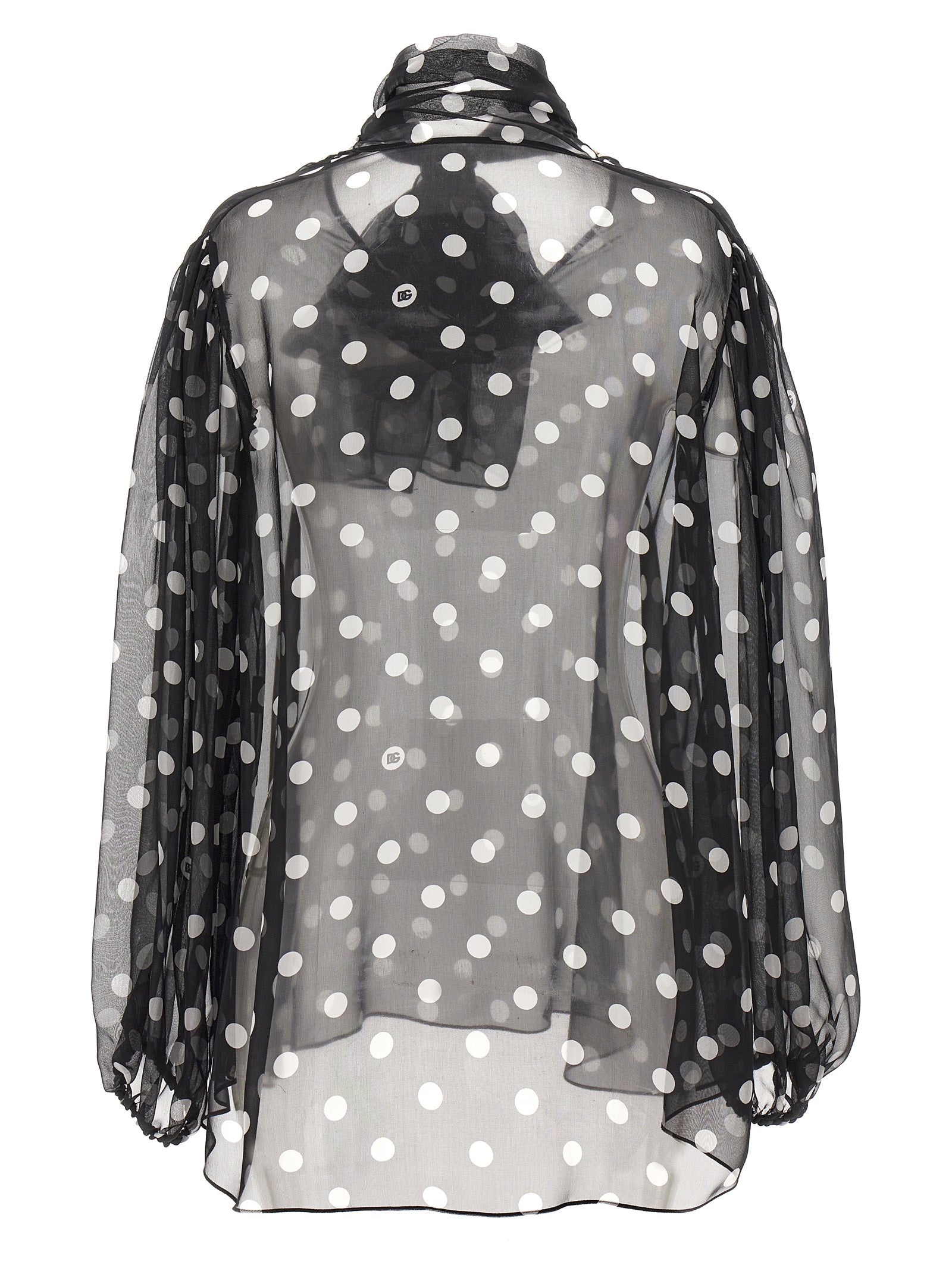 Bicolor Silk Blouse