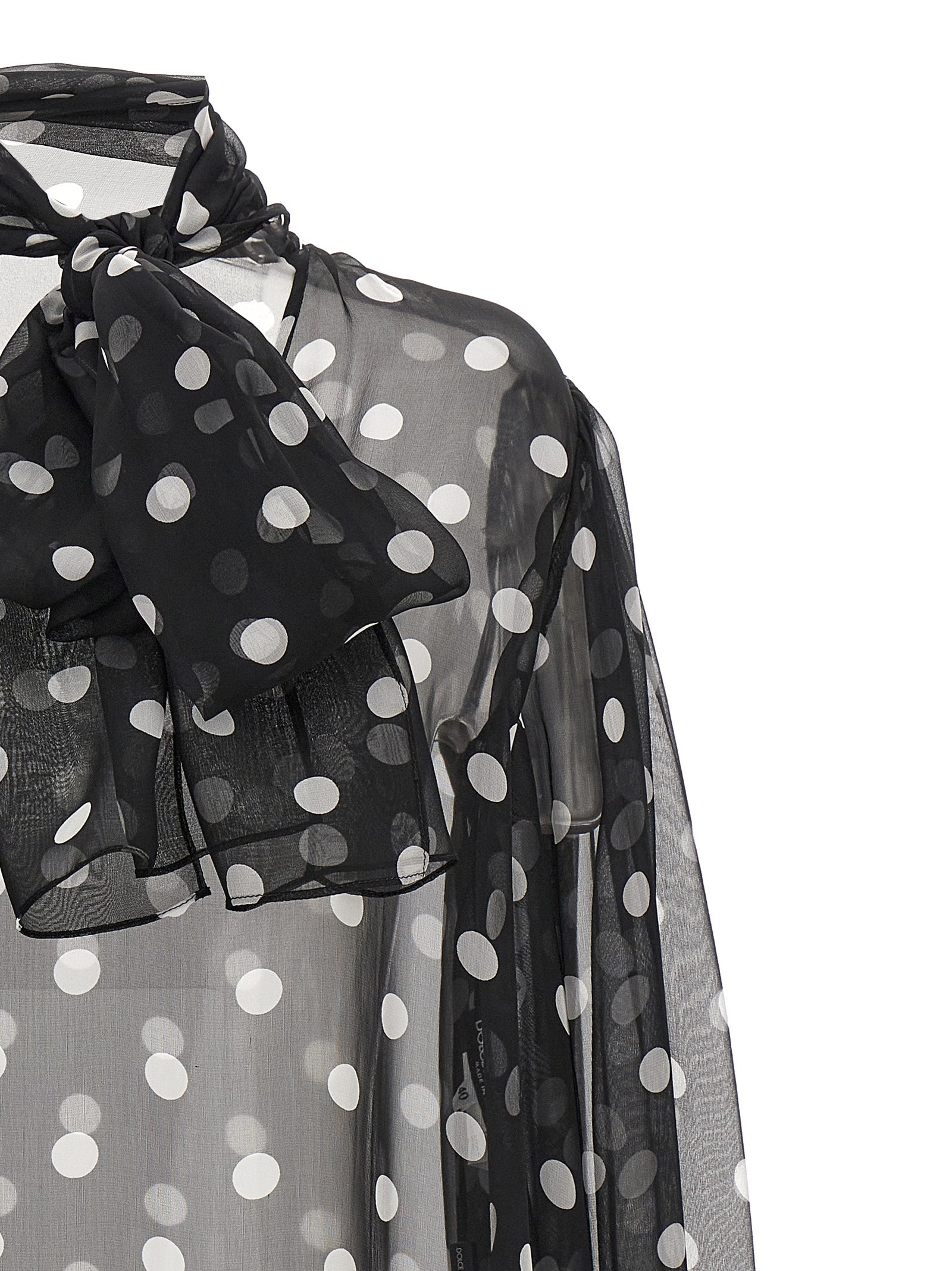 Bicolor Silk Blouse