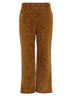 Brown Calfskin Pants