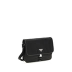 Black Recycled Polyamide Shoulder Bag