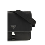 Black Recycled Polyamide Shoulder Bag