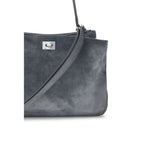 Gray Calf Leather Bos Taurus Handbag