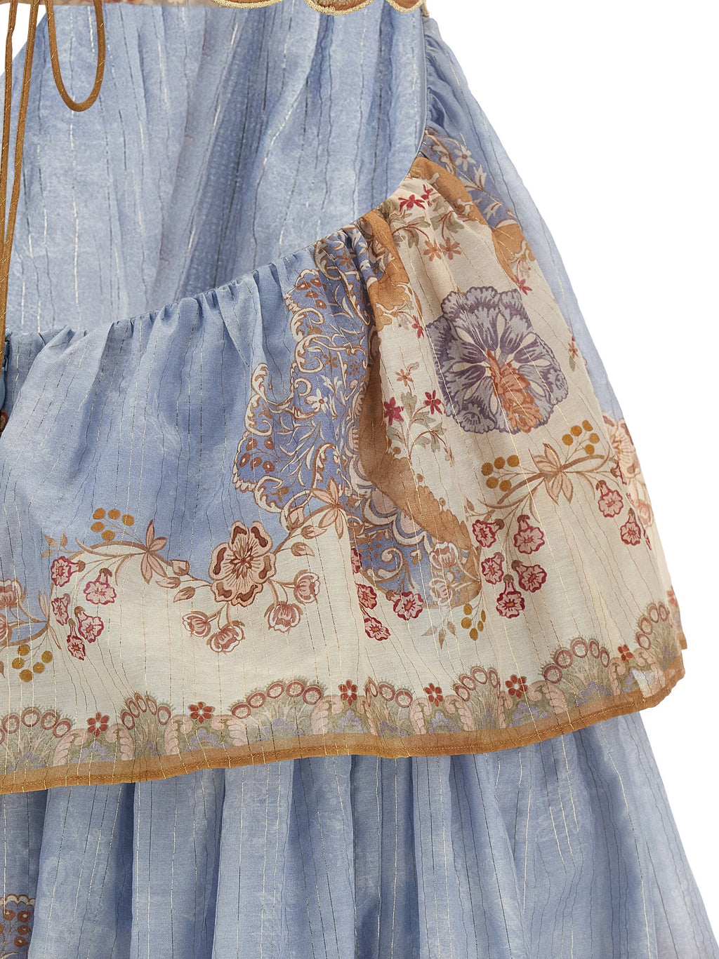 Blue Cotton Long Dress