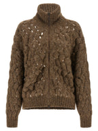 Brown Wool Cardigan