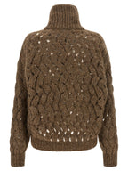Brown Wool Cardigan