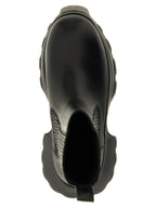 Black Ramie Ankle Boots