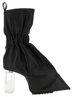 Black Calfskin Ankle Boots