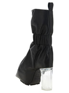 Black Calfskin Ankle Boots