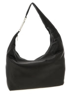 Black Calfskin Shoulder Bag