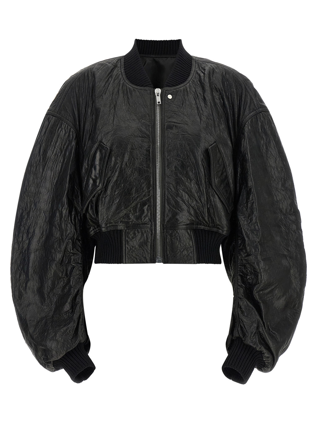 Black Lamb Leather Leather Jacket