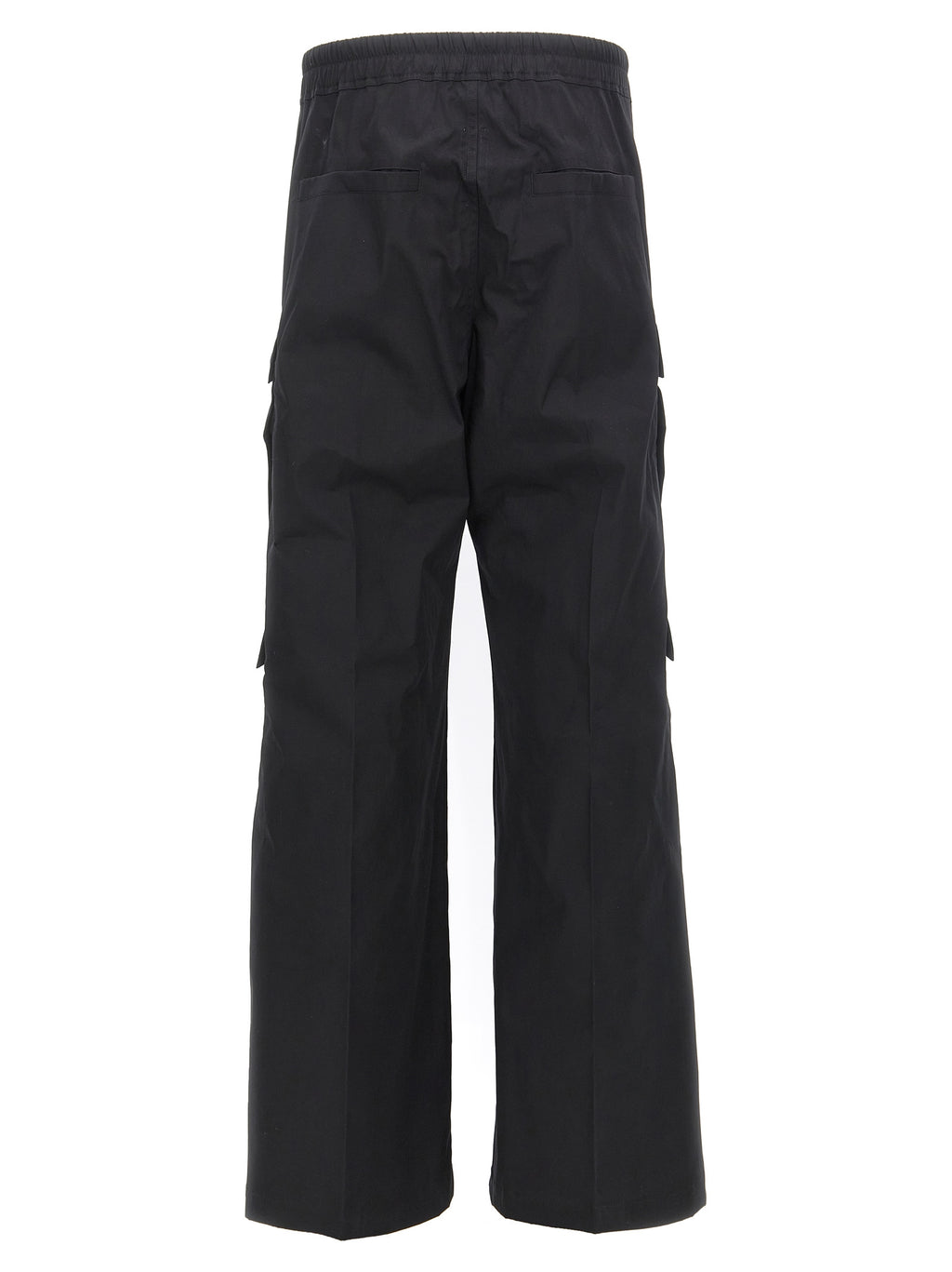 Black Cotton Cargo Pants