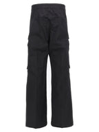 Black Cotton Cargo Pants