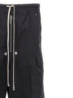 Black Cotton Cargo Pants