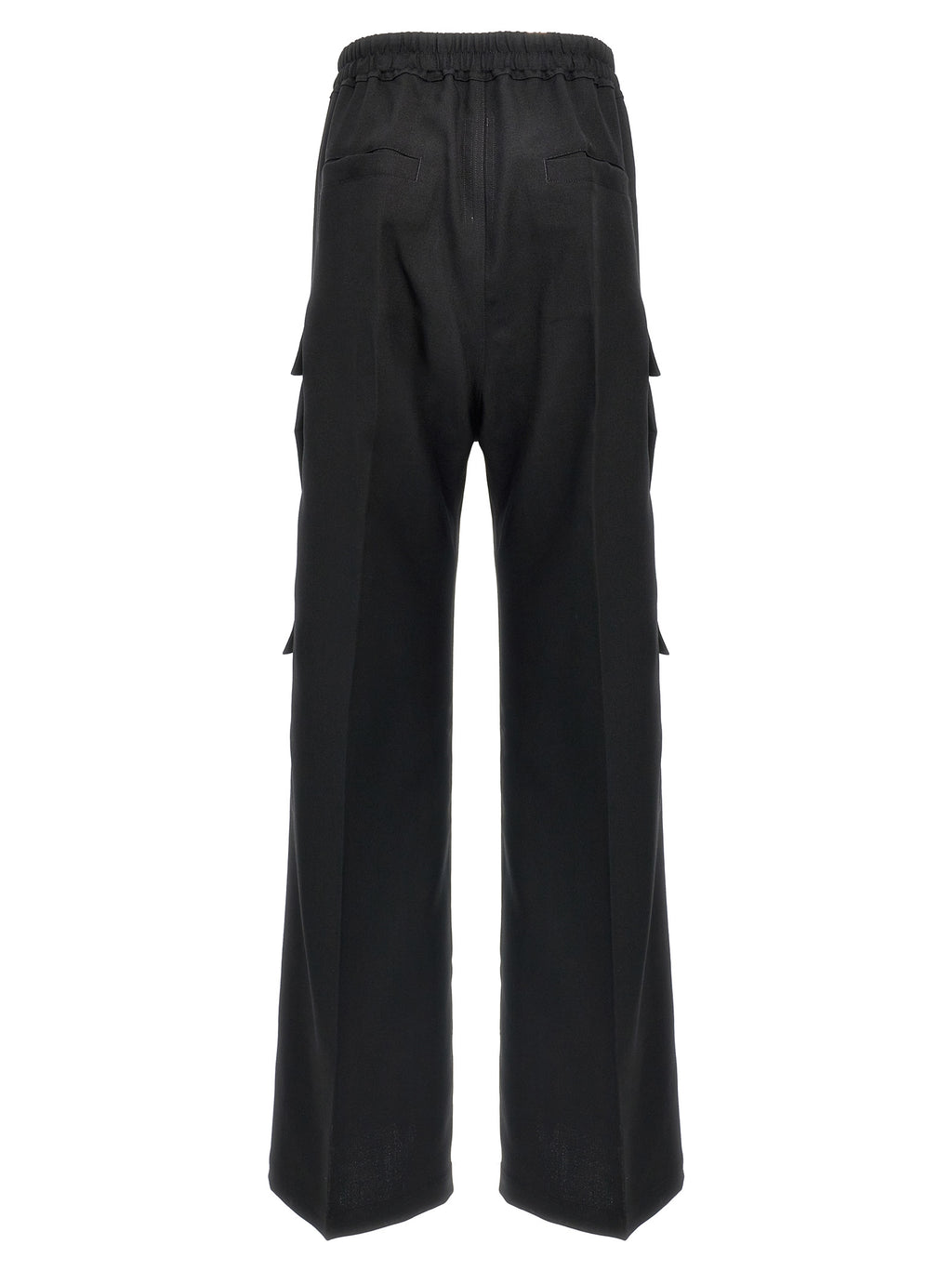 Black Wool Cargo Pants