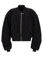 Black Virgin Wool Bomber