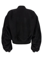 Black Virgin Wool Bomber
