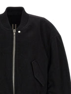Black Virgin Wool Bomber