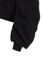 Black Virgin Wool Bomber