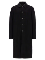 Black Virgin Wool Coat