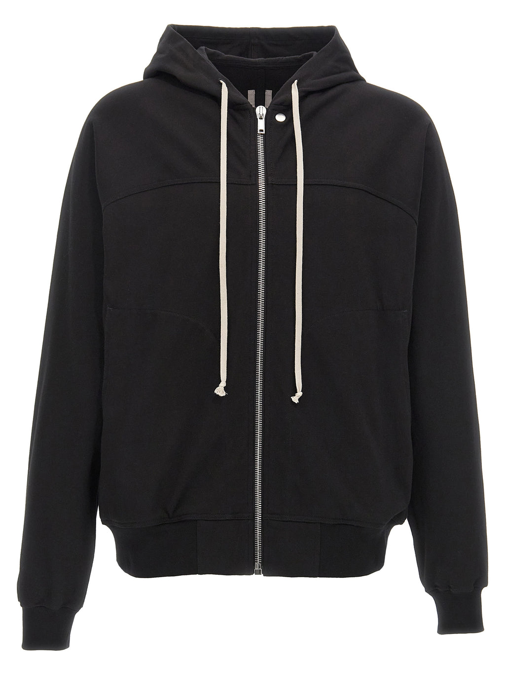 Black Cotton Hoodie