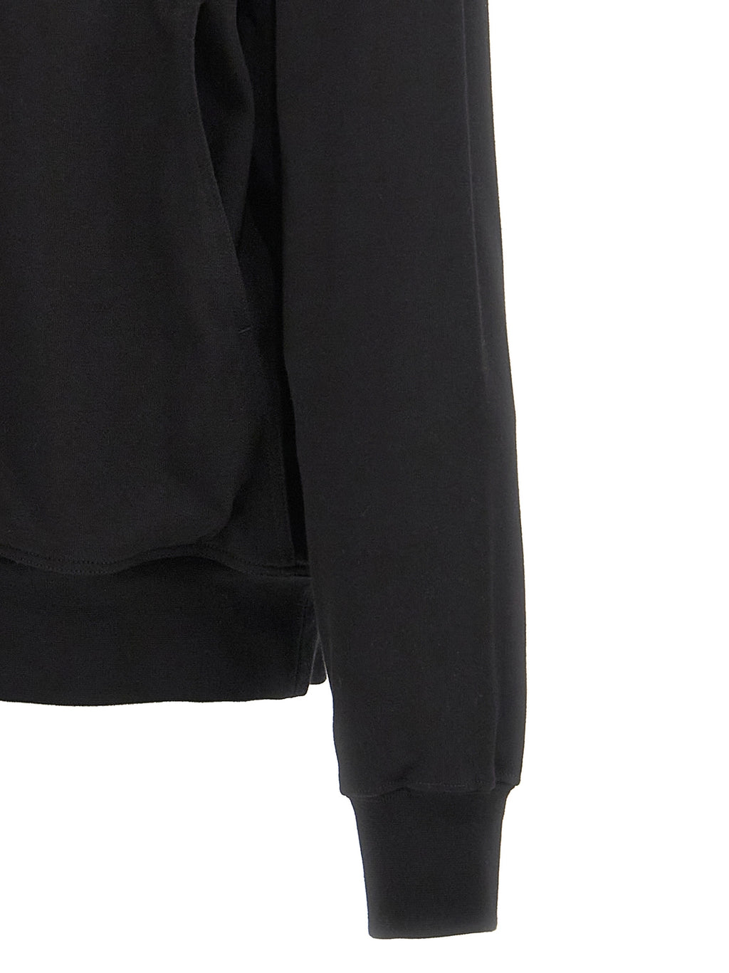Black Cotton Hoodie