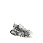 Gray Polyamide Athletic Sneakers