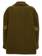 Bicolor Virgin Wool Coat