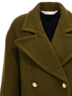 Bicolor Virgin Wool Coat