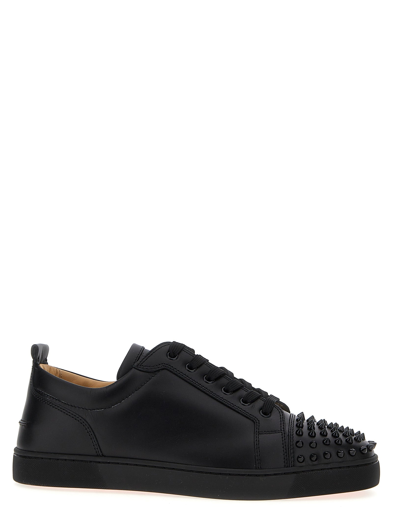 Black Calfskin Low Top Sneakers