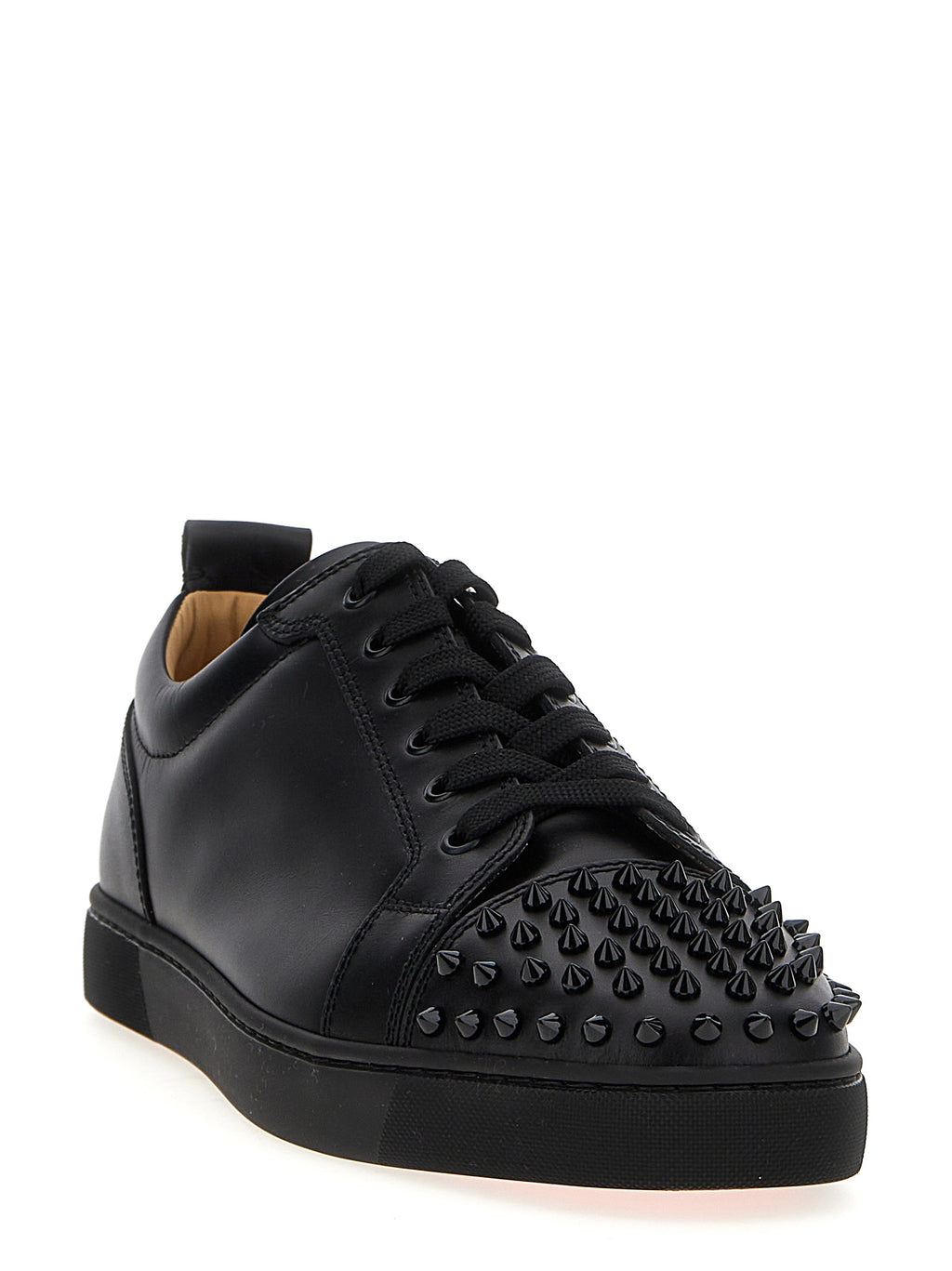 Black Calfskin Low Top Sneakers