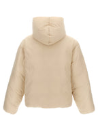 White Polyamide Full-Length Jacket