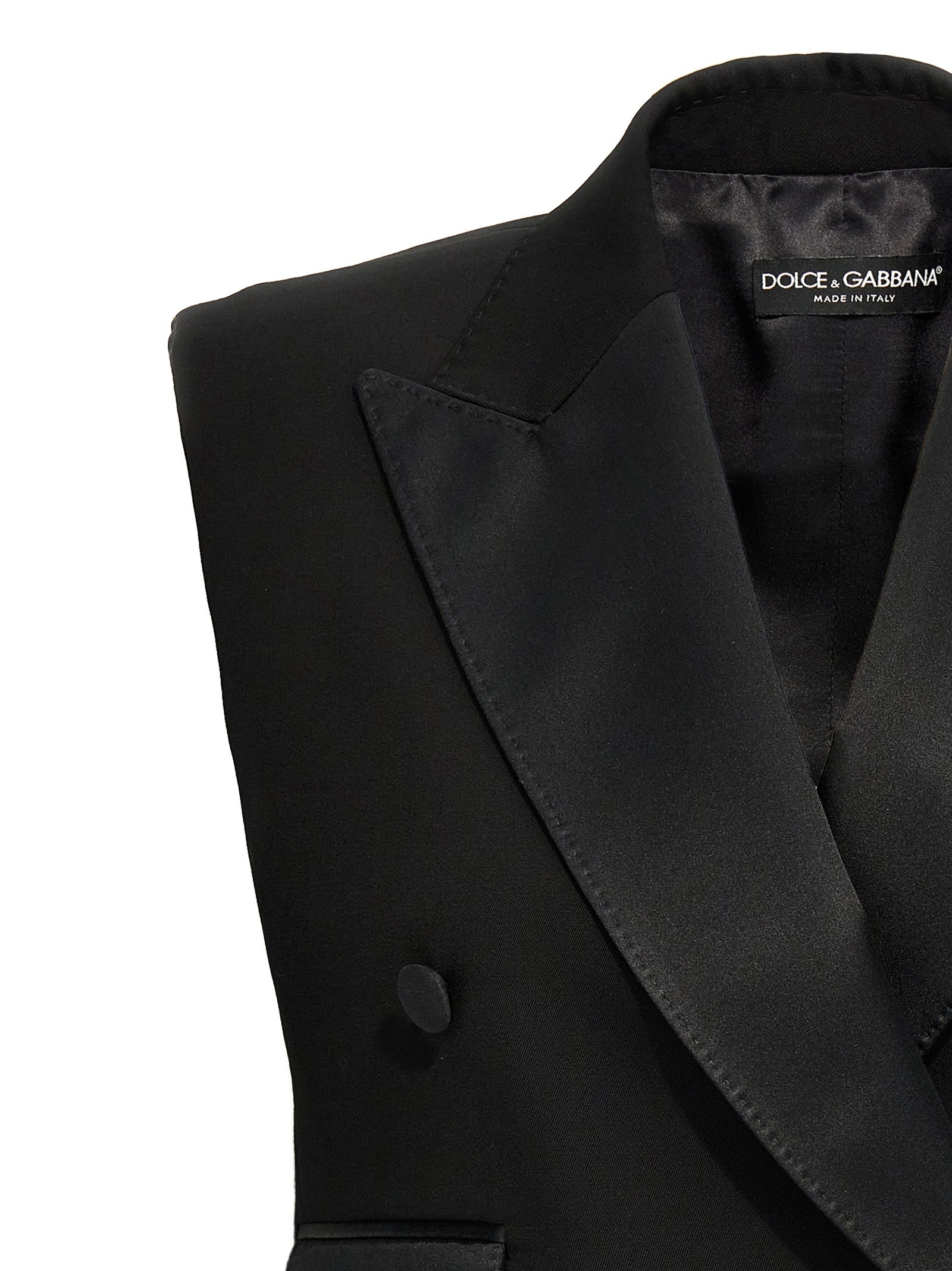 Black Silk Sleeveless Jacket