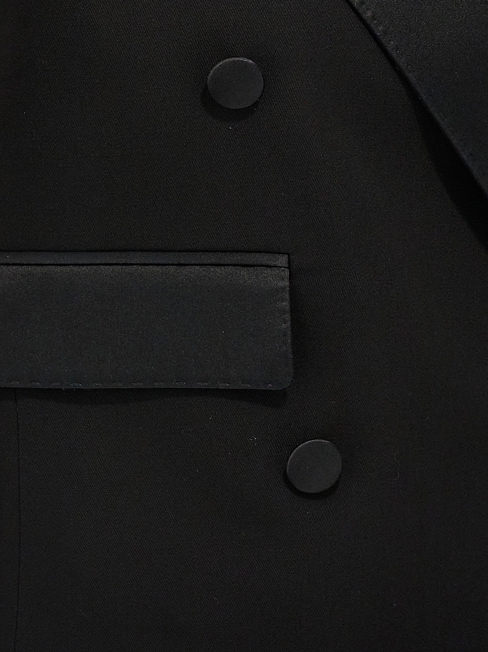 Black Silk Sleeveless Jacket