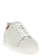 White Calfskin Low Top Sneakers