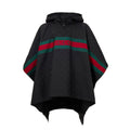 Black Polyester Trench Coat