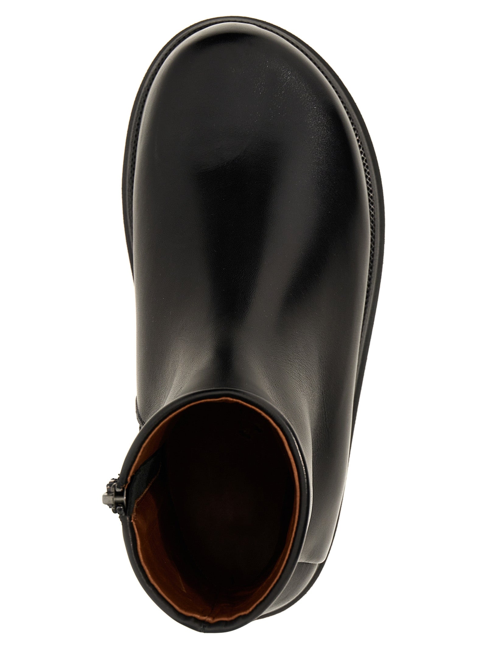 Black Calfskin Ankle Boots
