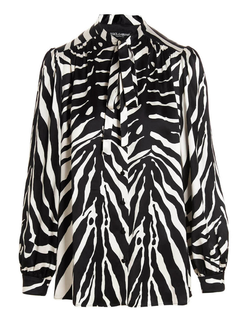 Bicolor Silk Blouse