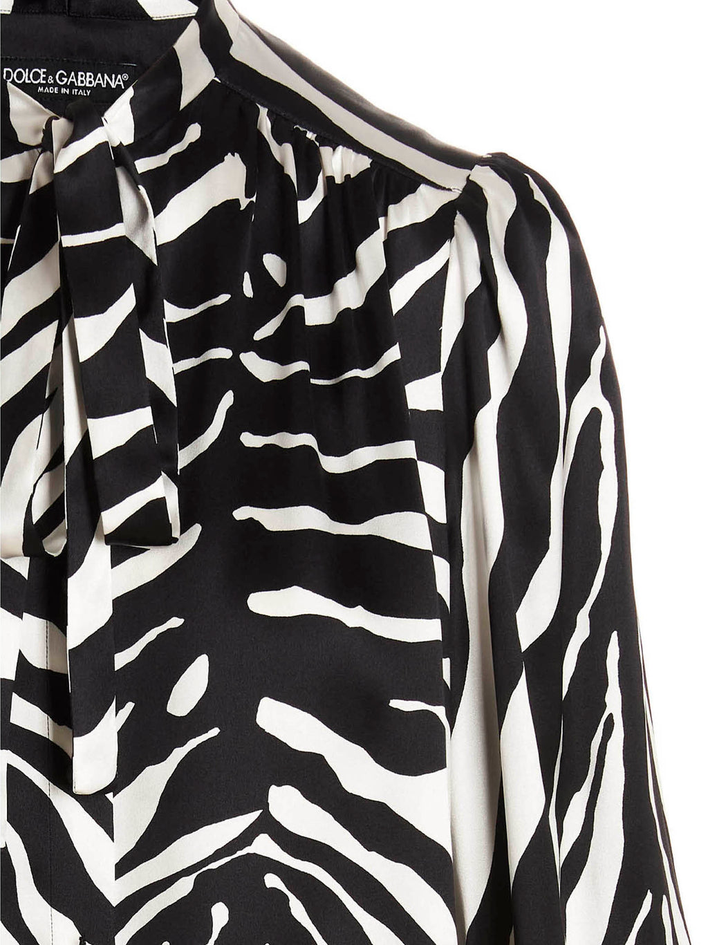 Bicolor Silk Blouse