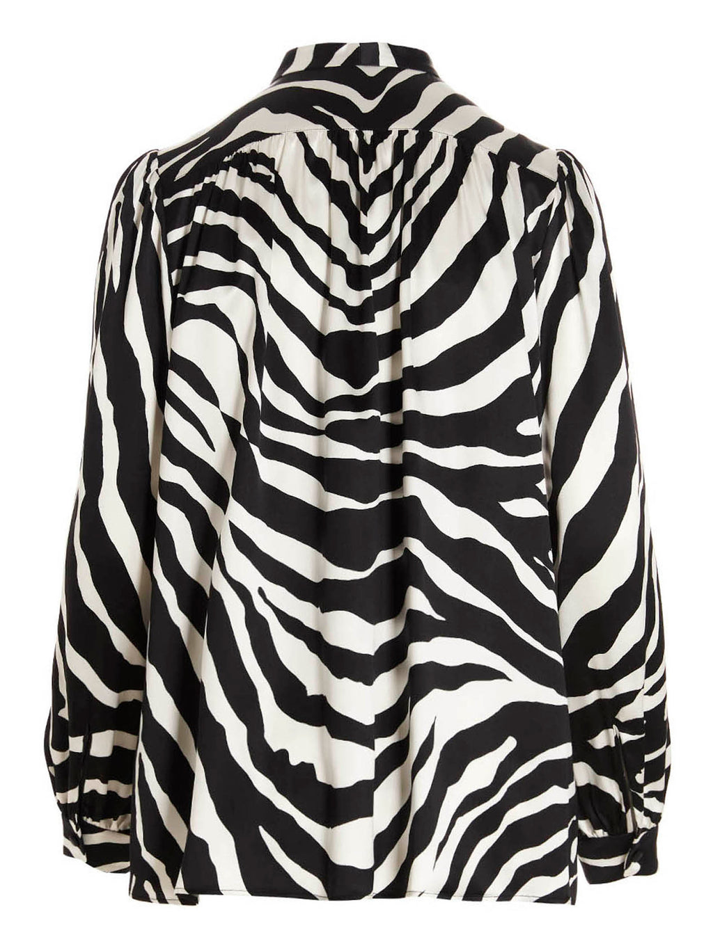 Bicolor Silk Blouse