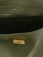 Bicolor Calfskin Handbag