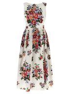 White Cotton Midi Dress