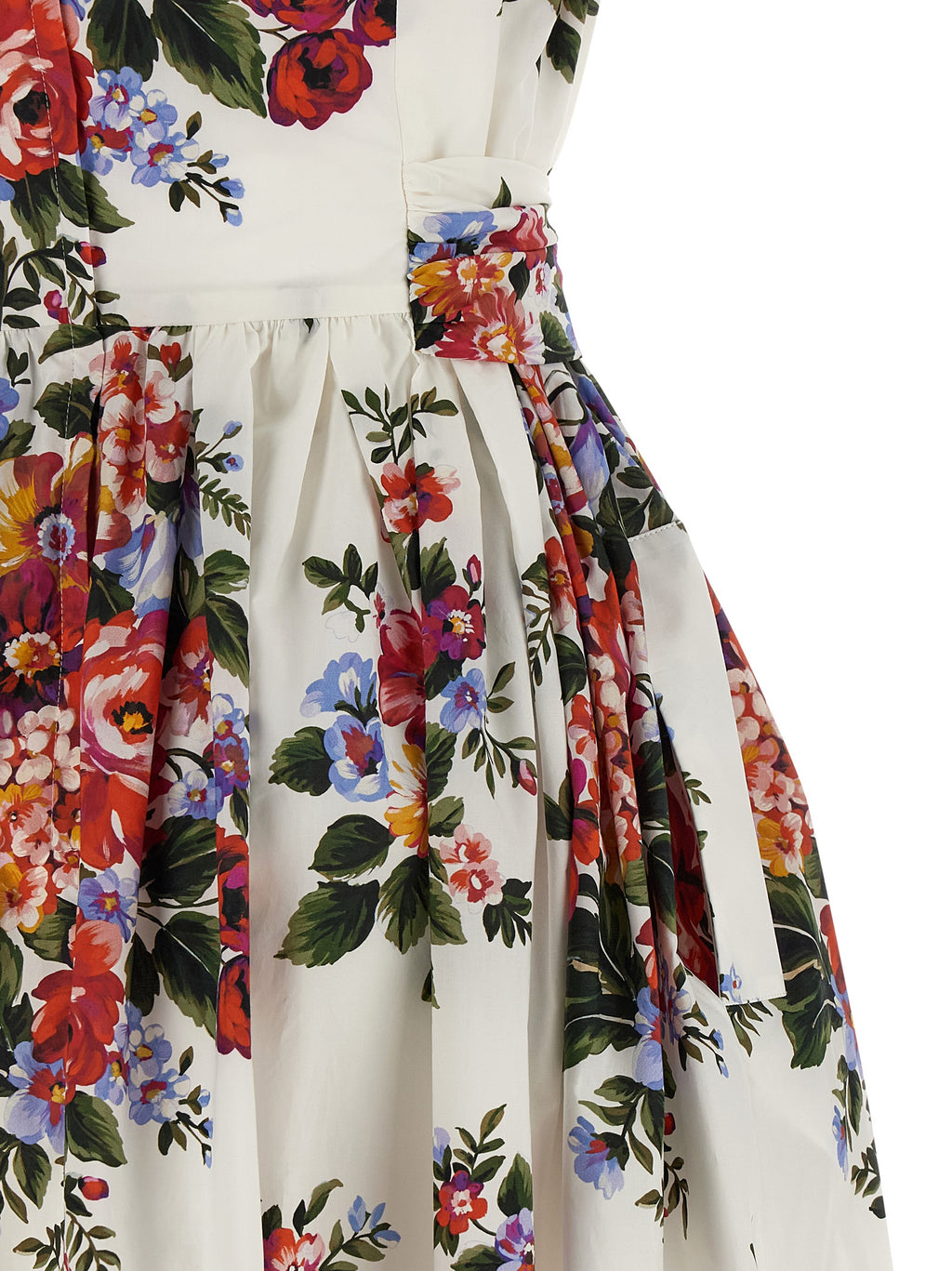 White Cotton Midi Dress