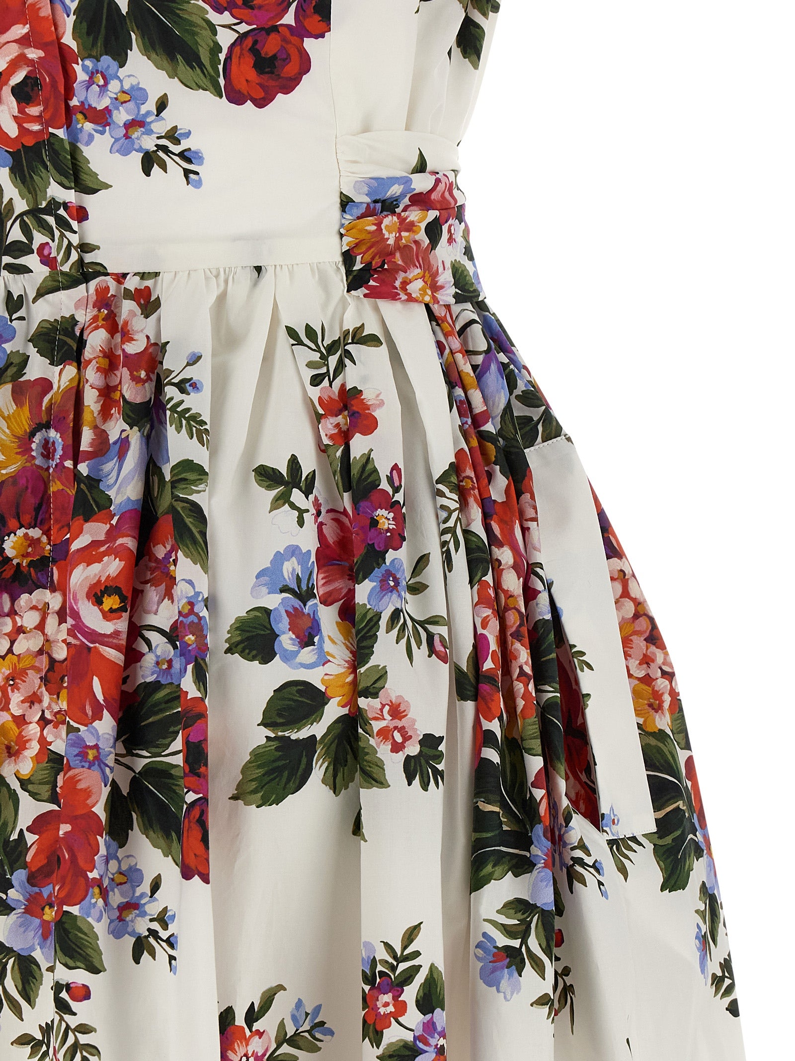 White Cotton Midi Dress