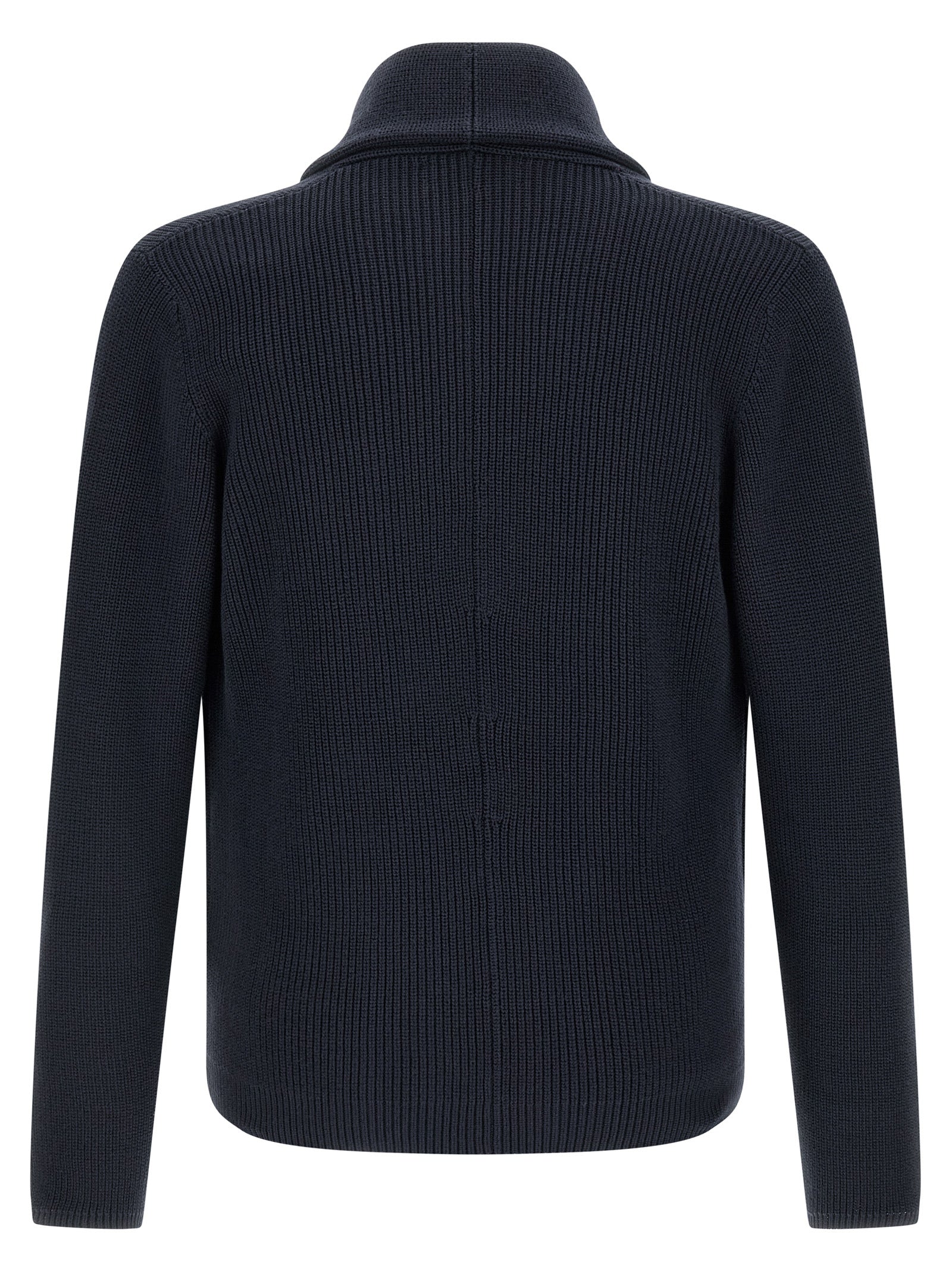 Blue Cotton Cardigan