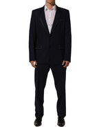 Dark Blue Single Breasted 2 Piece Men Suit