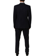 Dark Blue Single Breasted 2 Piece Men Suit