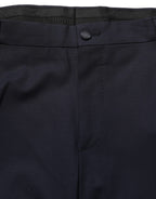 Dark Blue Single Breasted 2 Piece Men Suit